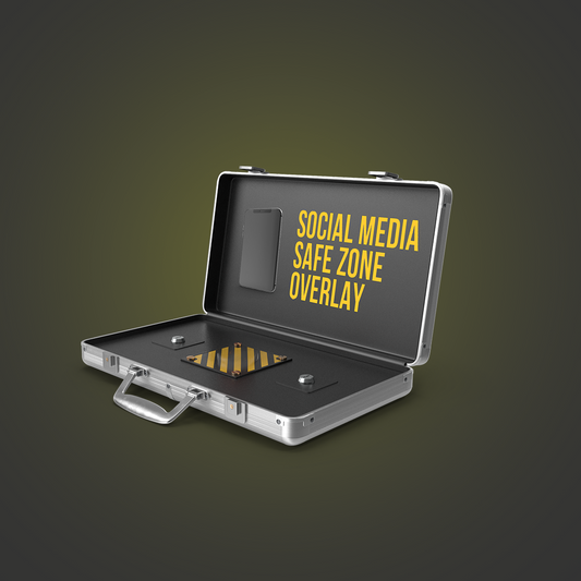 Social media safe zone overlay